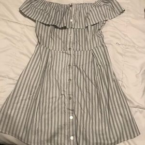 Pinstripe Mini Dress